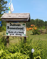 Sign for Sullivan Homestead